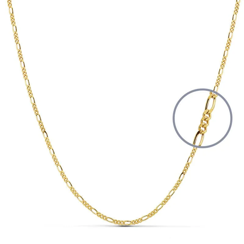 18K CADENA ORO AMARILLO CARTIER 45CM HUECA 2 MM
