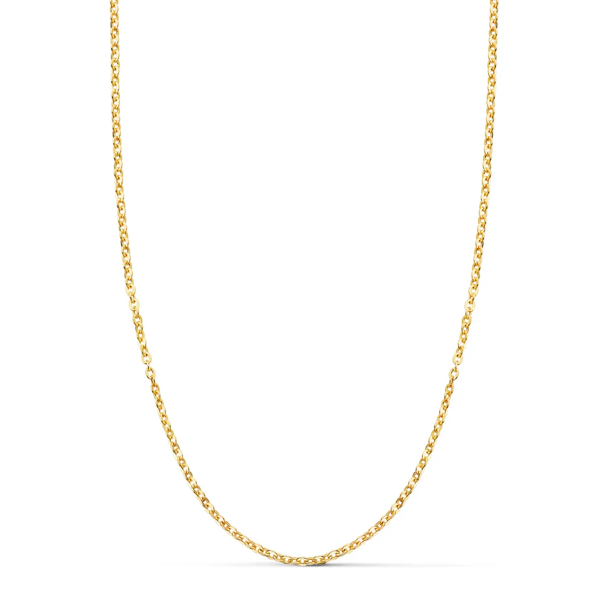 18K CADENA ORO AMARILLO HUECA FORZADA. ANCHO: 1,2 MM. LARGO: 40 CM