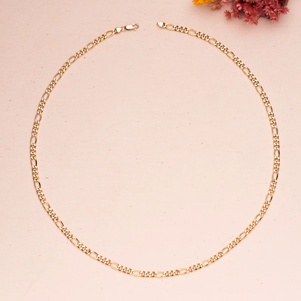18K CADENA ORO AMARILLO HUECA ESLABON TIPO CARTIER ANCHO 4.5 MM LARGO 60CM — vista 2