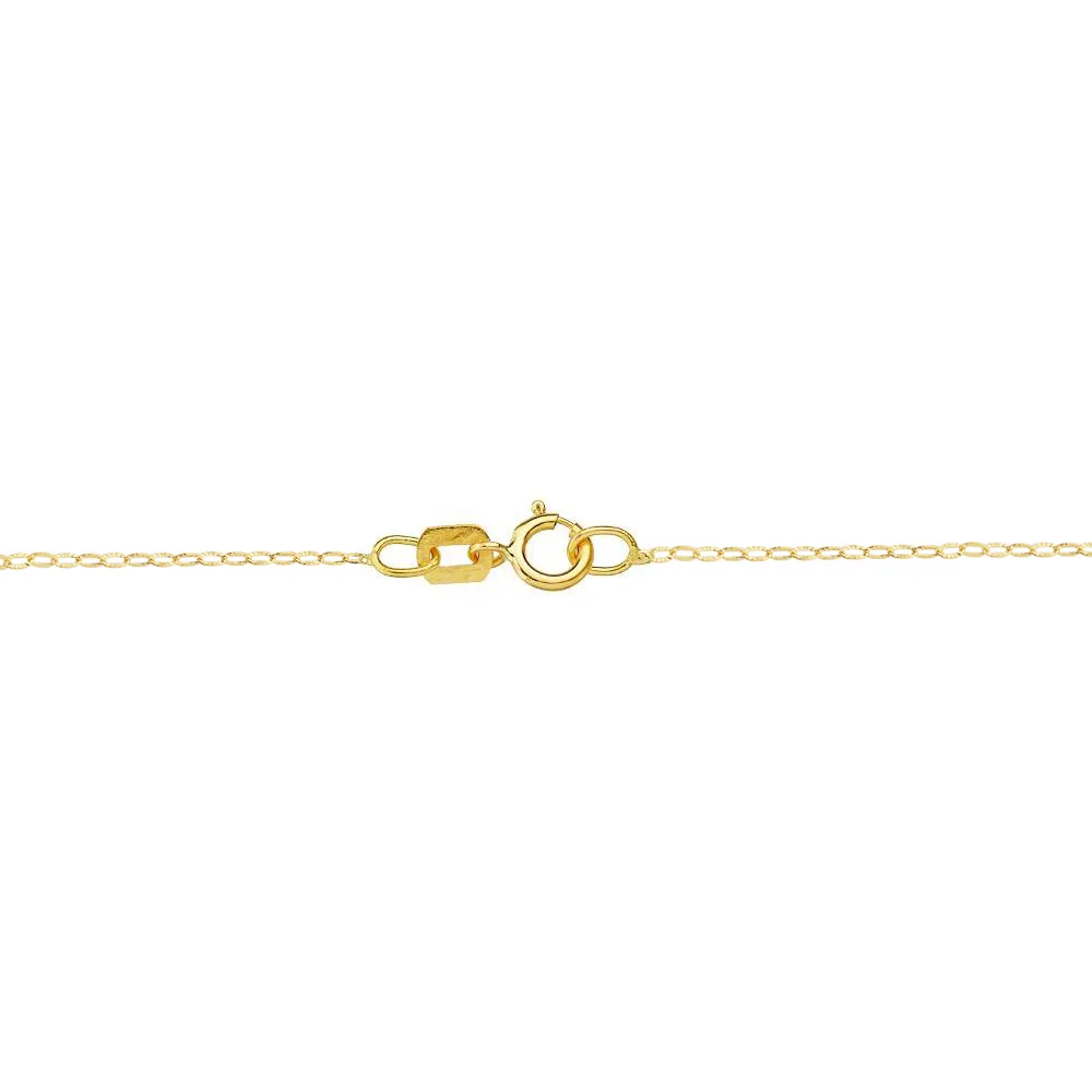 18K GARGANTILLA ORO AMARILLO PLACA CHAPA Y  MOTIVOS 6 MM CADENA FORZADA 45CM — vista 2
