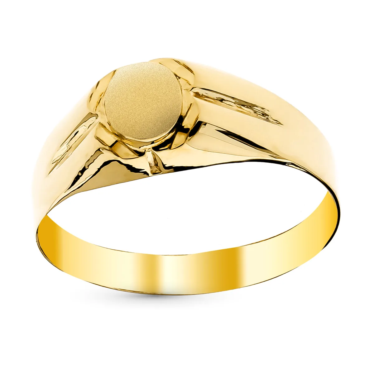 9K SELLO BEBE ORO AMARILLO HUECO TALLADO. ZONA GRABADO: 4,5 MM