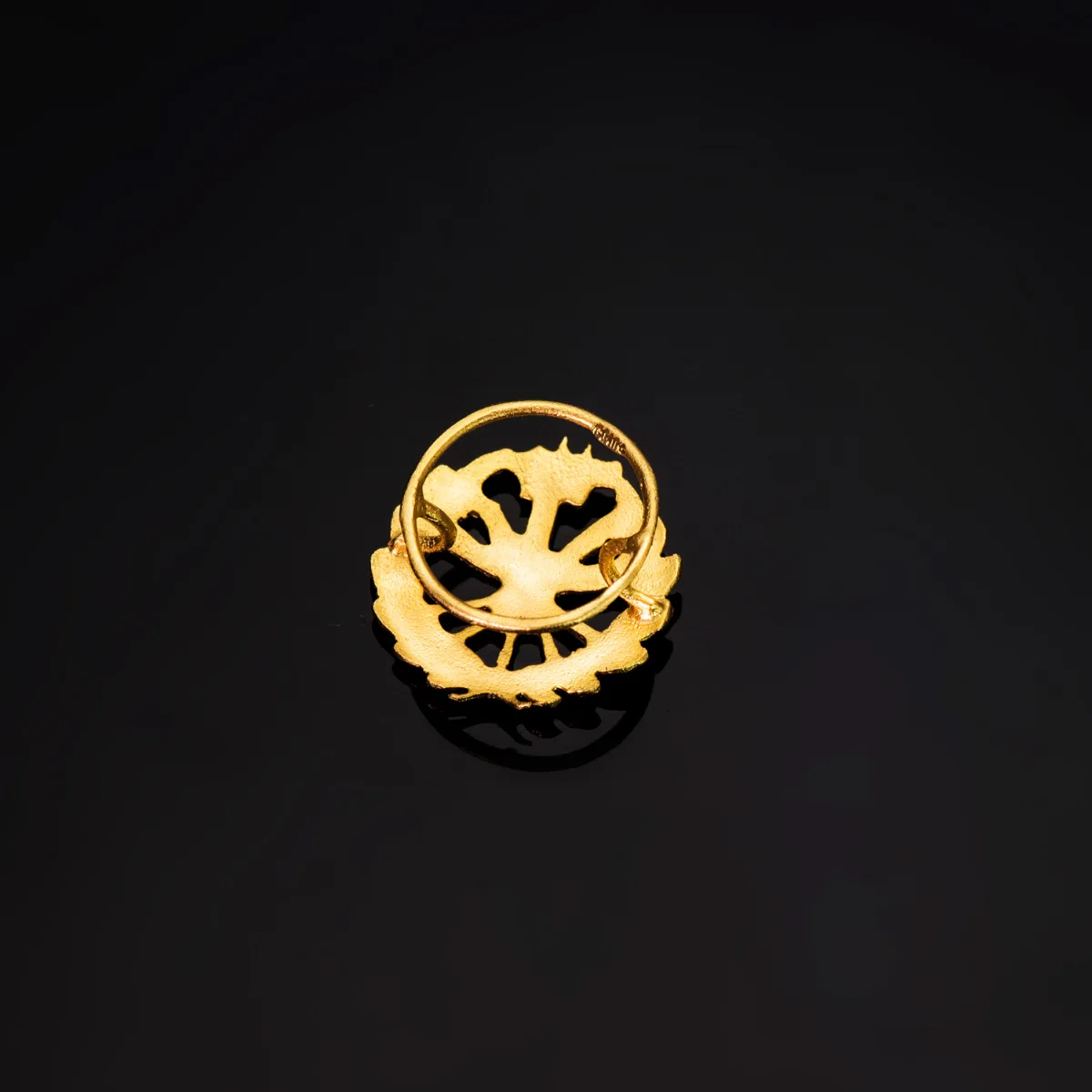 18K INSIGNIA ORO AMARILLO INGENIERO AGRONOMO. 15 X 15 MM — vista 3