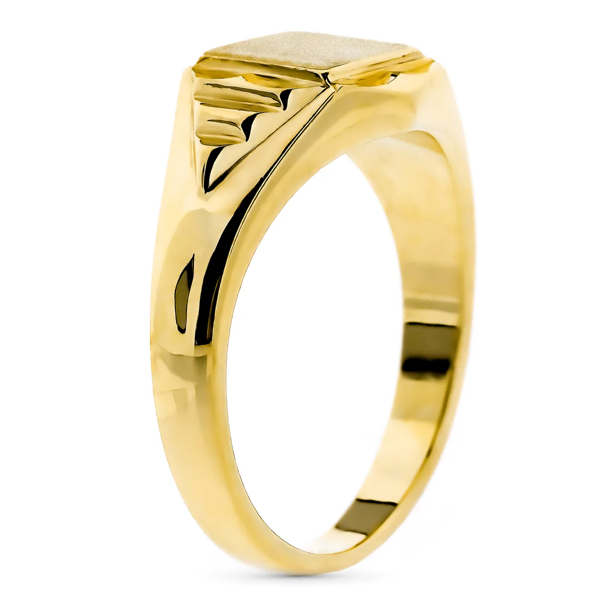 9K SELLO ORO AMARILLO MACIZO CADETE. ZONA GRABADO: 8X7 MM — vista 2