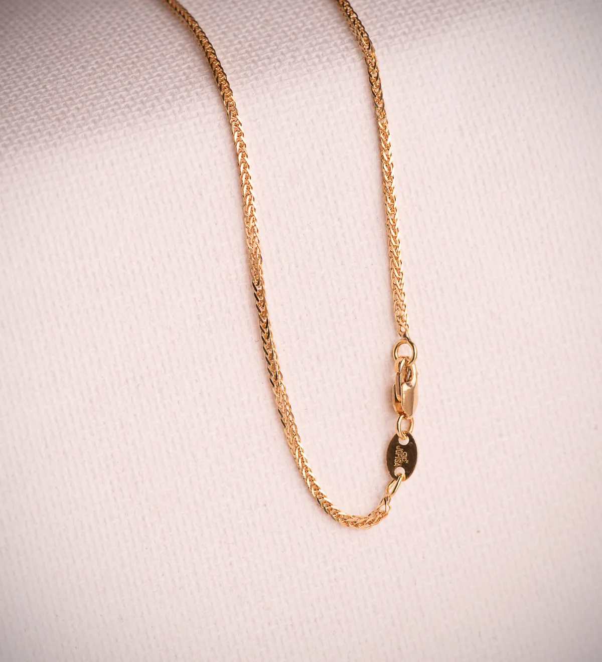 18K CADENA ORO AMARILLO MACIZA ESPIGA. ANCHO: 1 MM. LARGO: 45 CM — vista 2