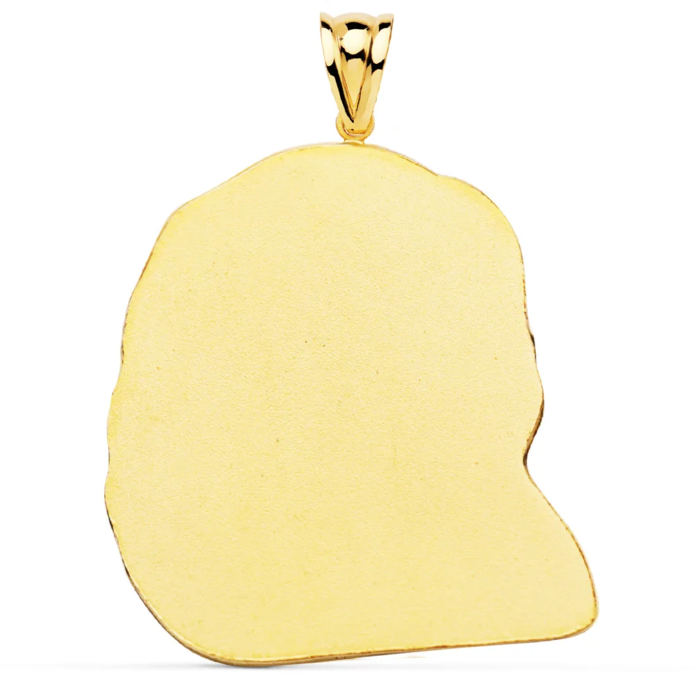 18K COLGANTE ORO AMARILLO CABEZA DE CRISTO  42X35 MM — vista 2