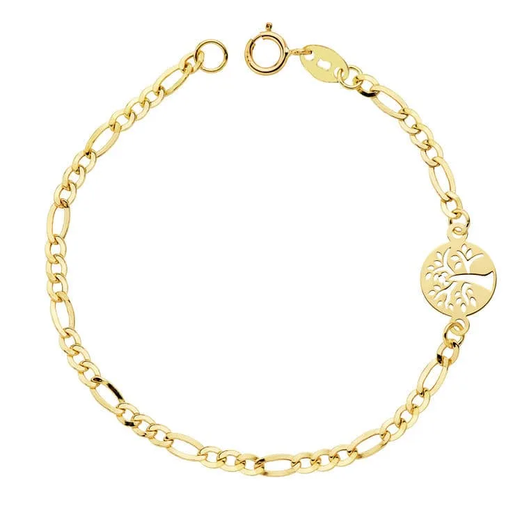 18K PULSERA ORO AMARILLO CARTIER 18CM ARBOL VIDA