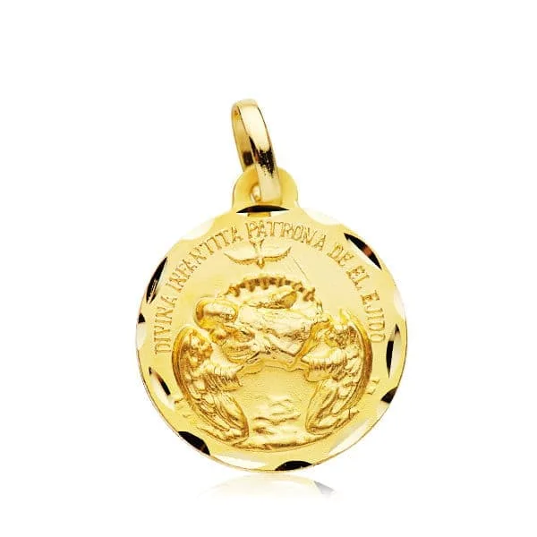 18K MEDALLA ORO AMARILLO DIVINA INFANTITA 18 MM