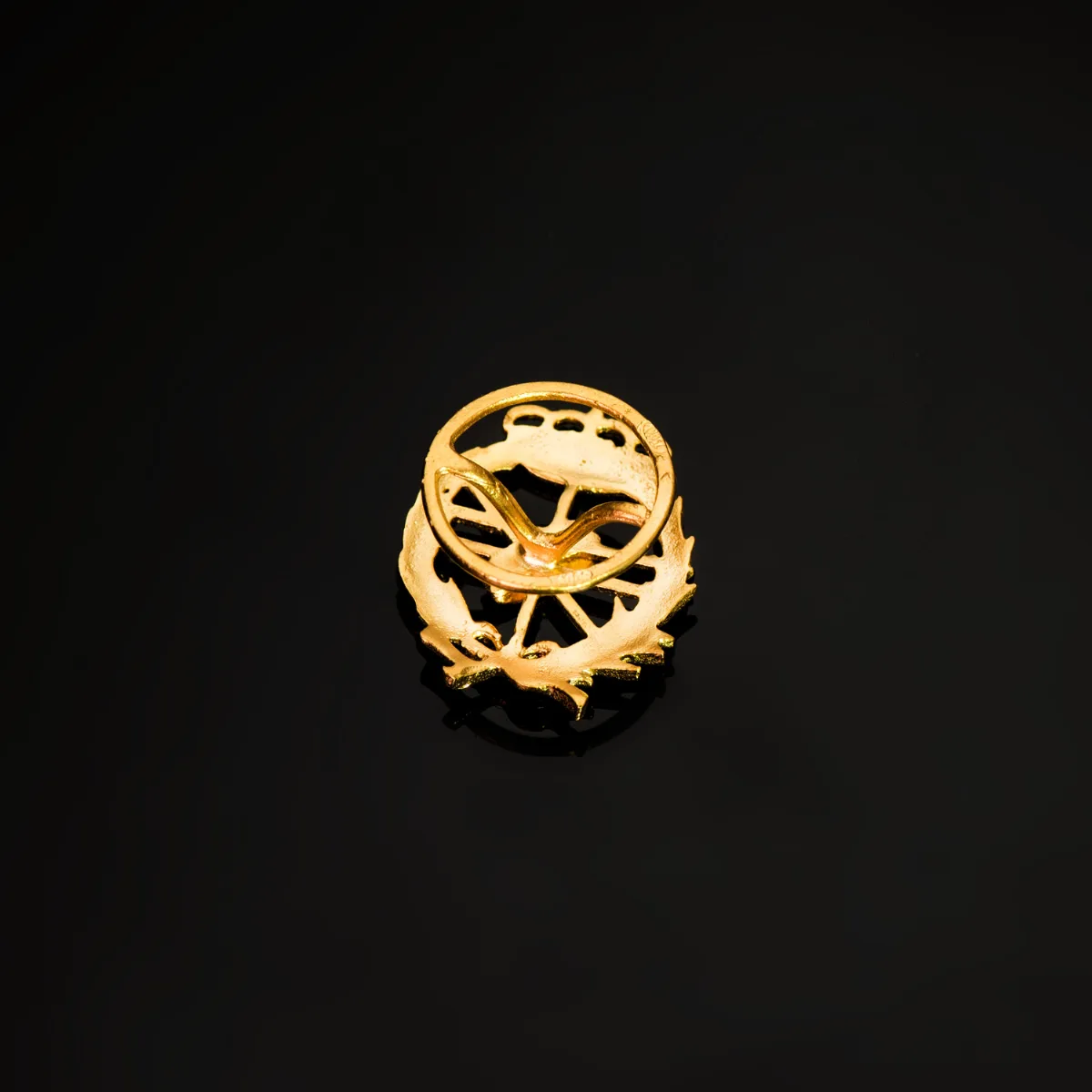 18K INSIGNIA ORO AMARILLO INFORMATICA 18 X 15 MM — vista 3