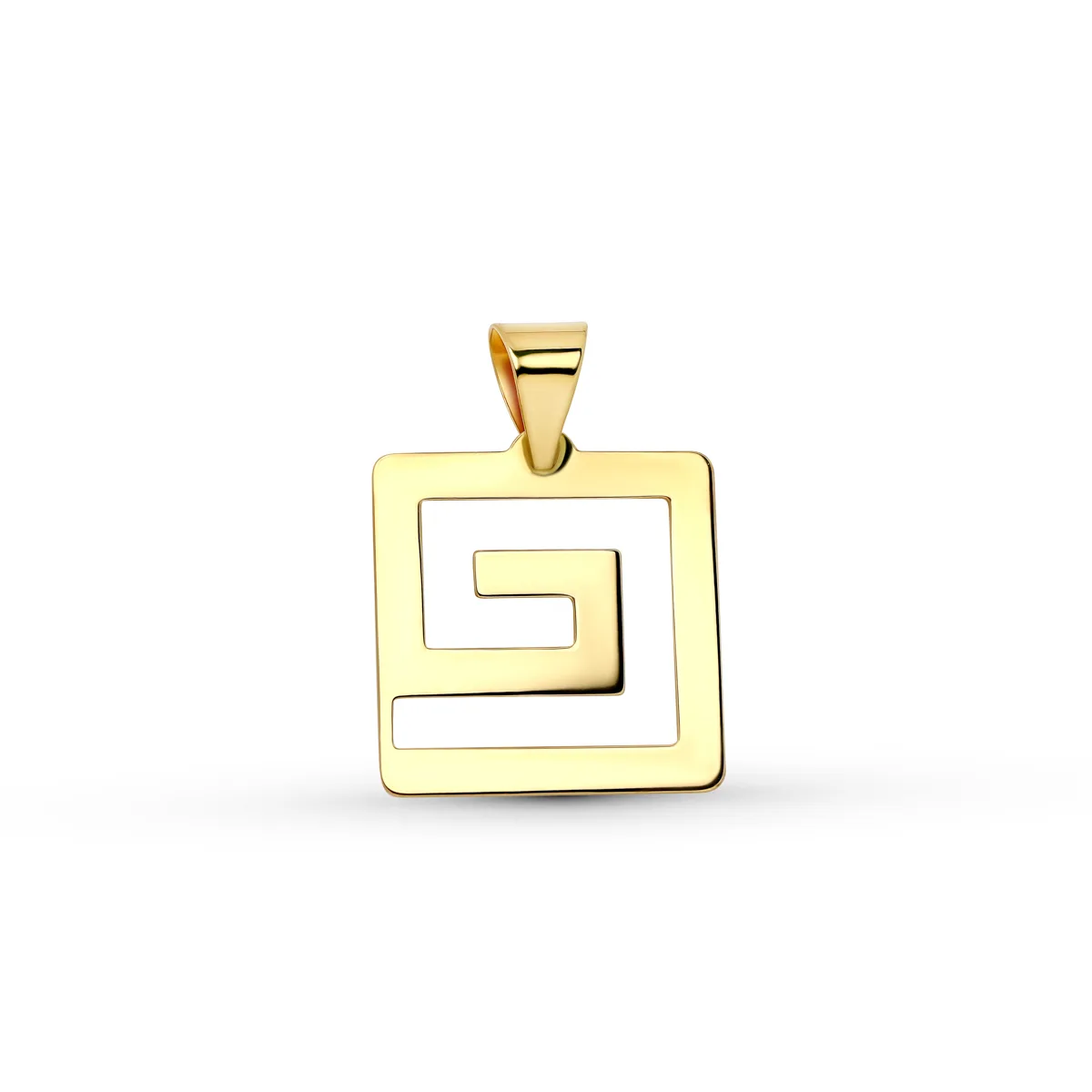 18K COLGANTE ORO AMARILLO CUADRADO