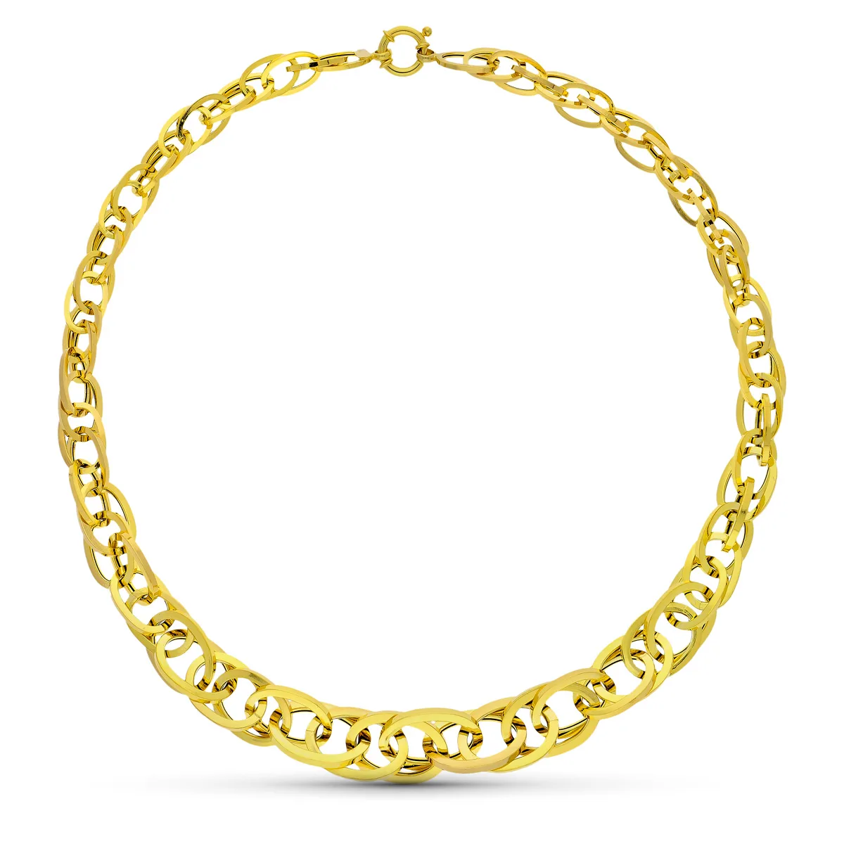 18K GARGANTILLA ORO AMARILLO ESLABONES 45CM