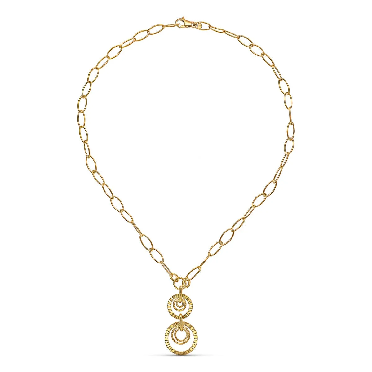 18K GARGANTILLA ORO AMARILLO CADENA Y MOTIVO