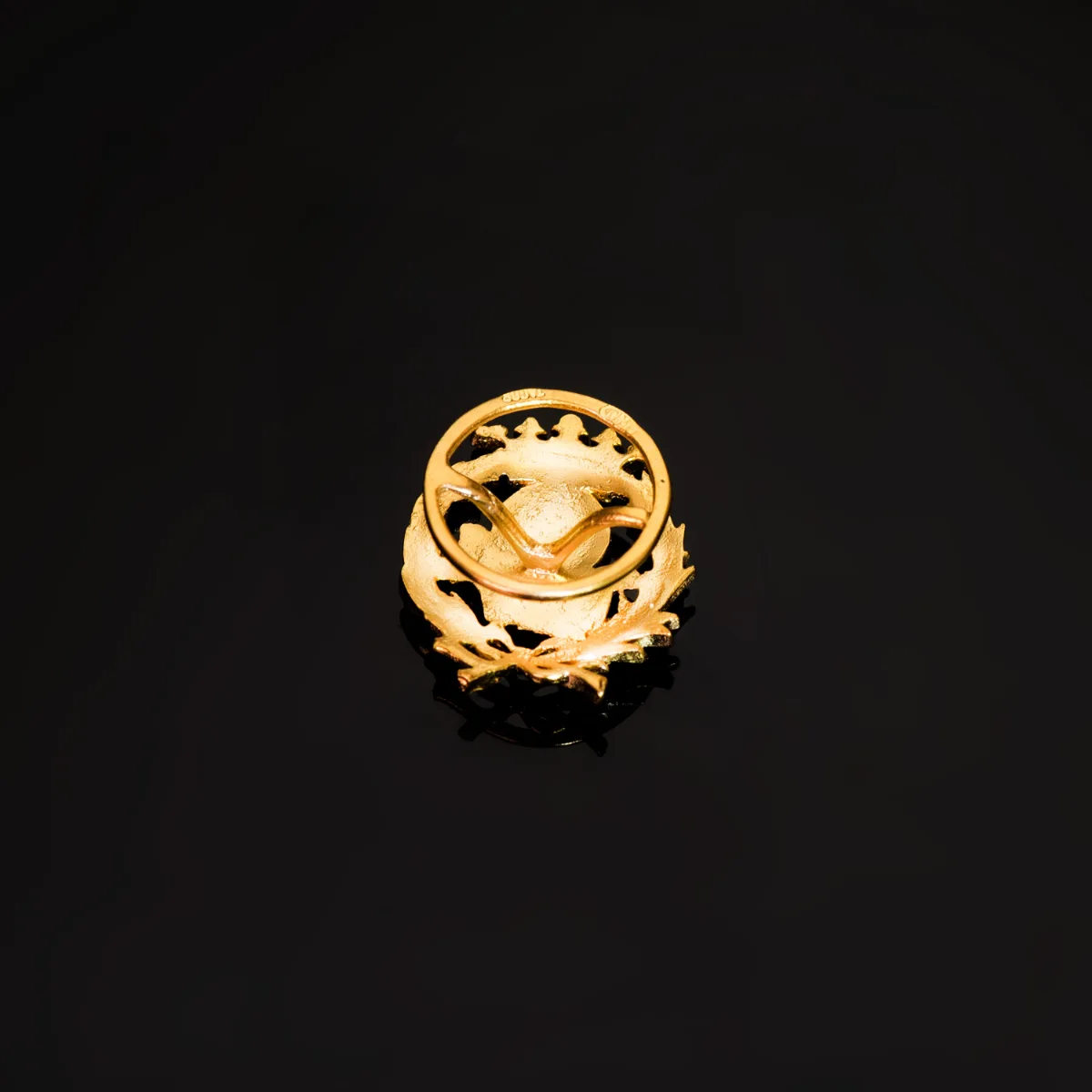 18K INSIGNIA ORO AMARILLO GEOGRAFIA 17 X 14 MM — vista 3