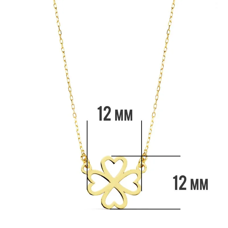 18K COLLAR ORO AMARILLO CORAZONES 12 MM 45CM C. AMOR — vista 3
