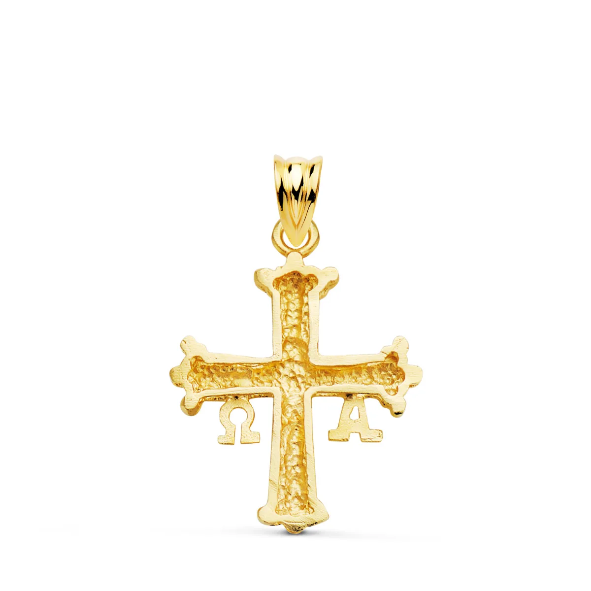 18K CRUZ DE COVADONGA O VICTORIA ORO AMARILLO TALLADA 26 X 20 MM — vista 2