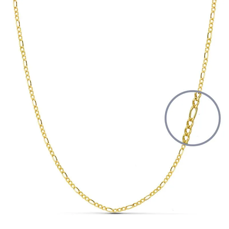 18K CADENA ORO AMARILLO CARTIER 50CM HUECA 1.5 MM