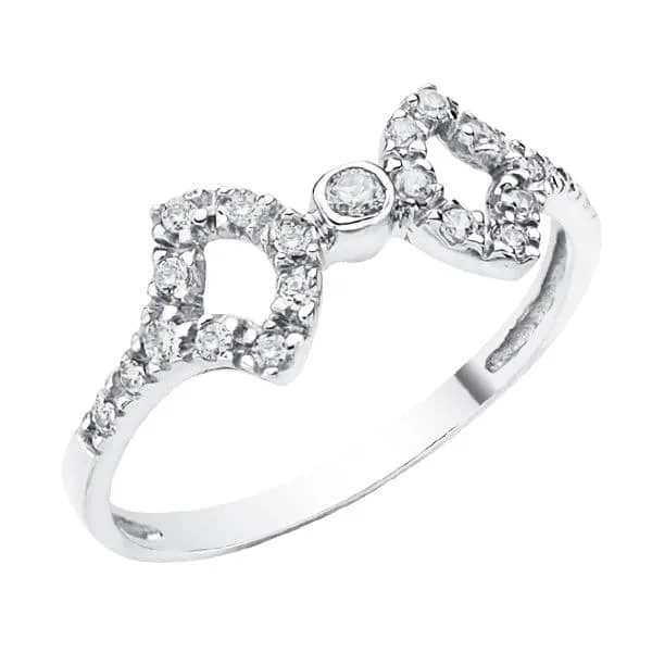18K SORTIJA ORO BLANCO CON CIRCONITAS. ANCHO: 7,5 MM