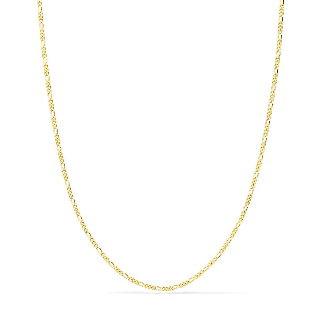 18K CADENA ORO AMARILLO MACIZA CARTIER 3X1. LARGO 45CM ANCHO 1 MM
