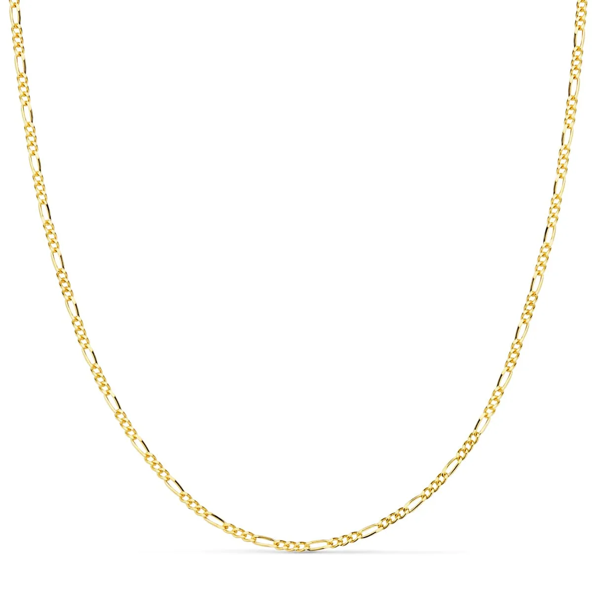18K CADENA ORO AMARILLO MACIZA CARTIER MACIZA 60CM 1 MM