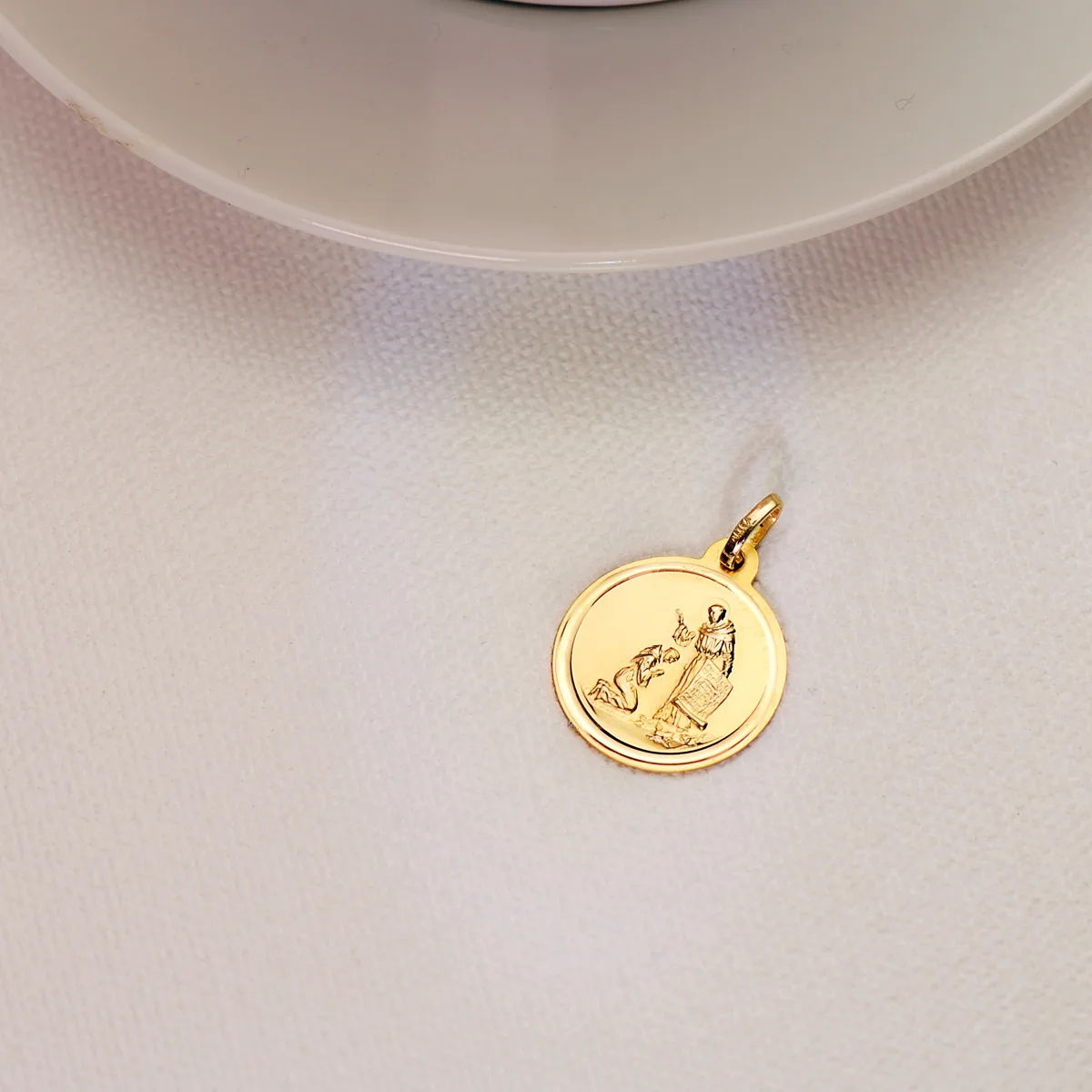 18K MEDALLA ORO AMARILLO BENDICION DE SAN FRANCISCO BISEL. DIAMETRO: 18 MM — vista 3