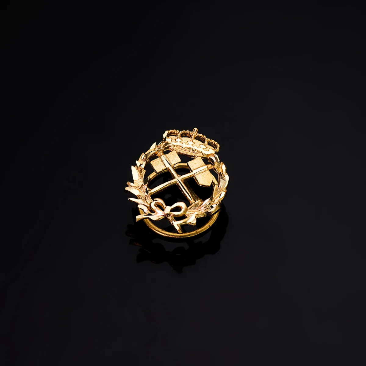 18K INSIGNIA ORO AMARILLO INGENIERO DE MINAS 17 X 14 MM — vista 2