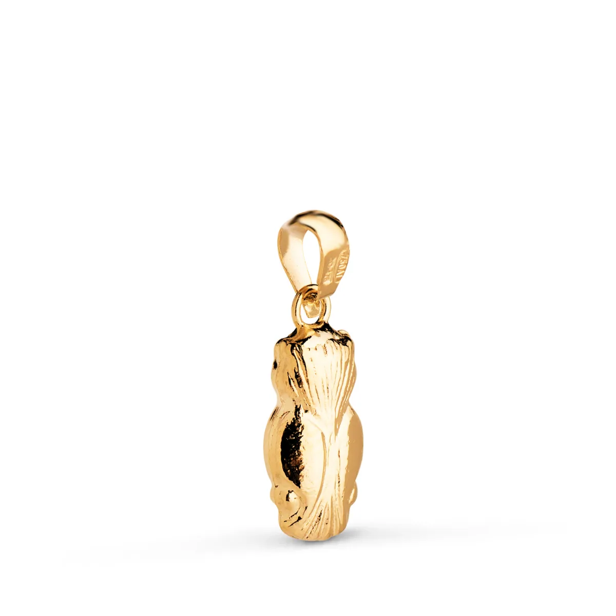 18K COLGANTE ORO AMARILLO BUHO HUECO EN BRILLO. MEDIDA: 14 X 6 MM — vista 2