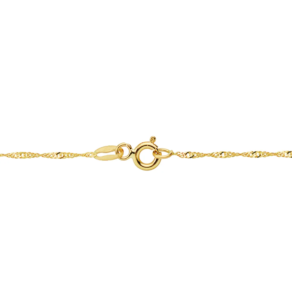 18K CADENA ORO AMARILLO MACIZA SINGAPUR 45CM 1.2 MM — vista 2
