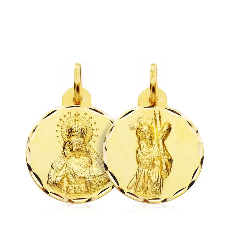 18K ESCAPULARIO ORO AMARILLO GRAN PODER MACARENA ORO AMARILLO 17 MM