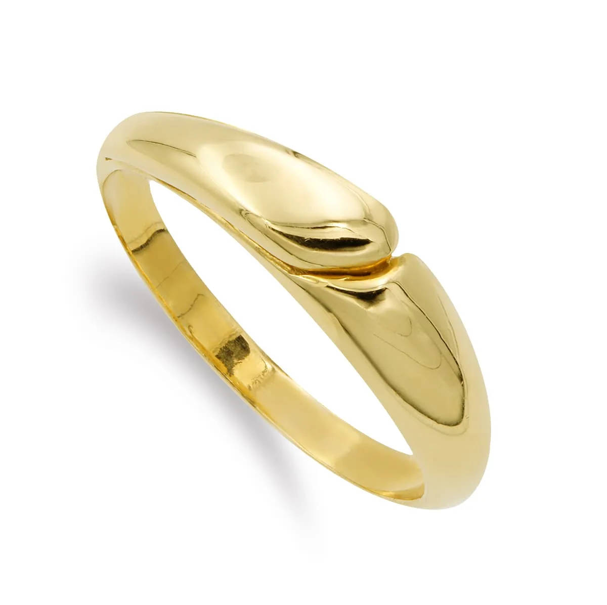 18K SORTIJA ORO AMARILLO LISA BANDAS 5 MM CUERPO 2 MM