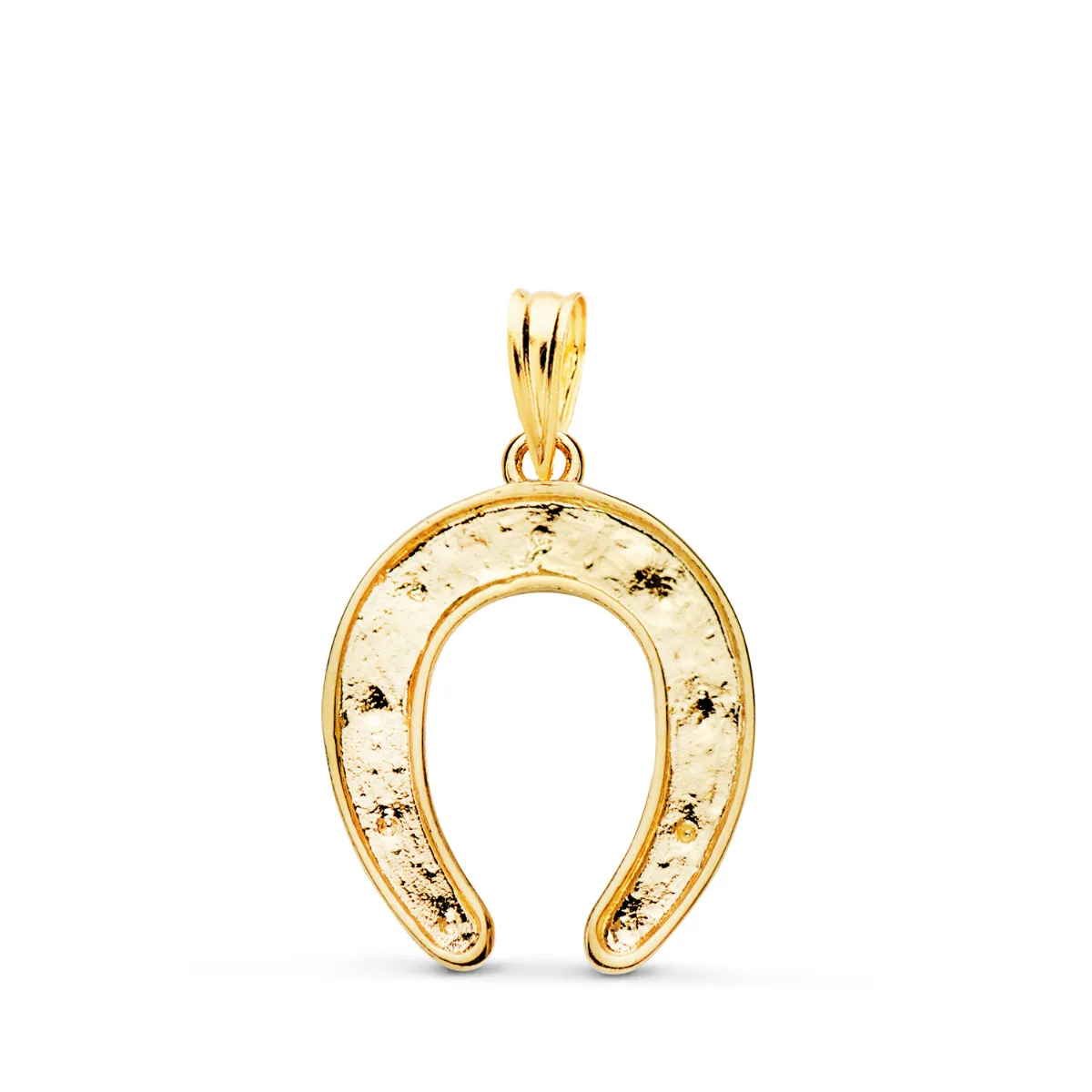 18K COLGANTE ORO AMARILLO HERRADURA MACIZO. MEDIDA: 20 X 16 MM — vista 2