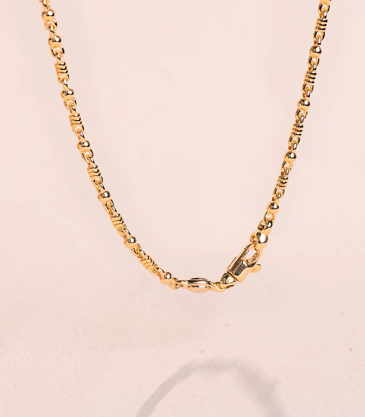 18K CADENA ORO AMARILLO MACIZA BOLA Y DETALLE BRILLO. ANCHO: 2,7 MM LARGO: 60CM — vista 2