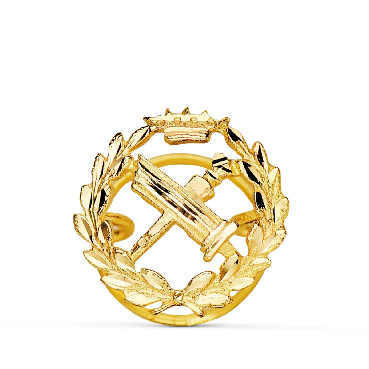 18K INSIGNIA ORO AMARILLO FILOSOFIA.  15 X 15 MM