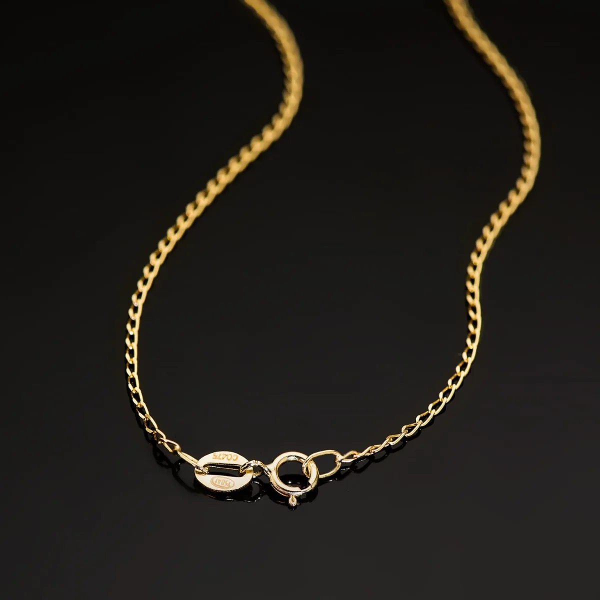 18K CADENA ORO AMARILLO BILBAO MACIZA ANCHO: 1MM LARGO: 45CM — vista 3