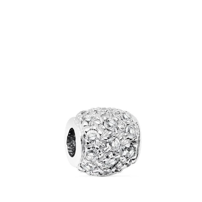18K COLGANTE BOLA ORO BLANCO 8X8 MM