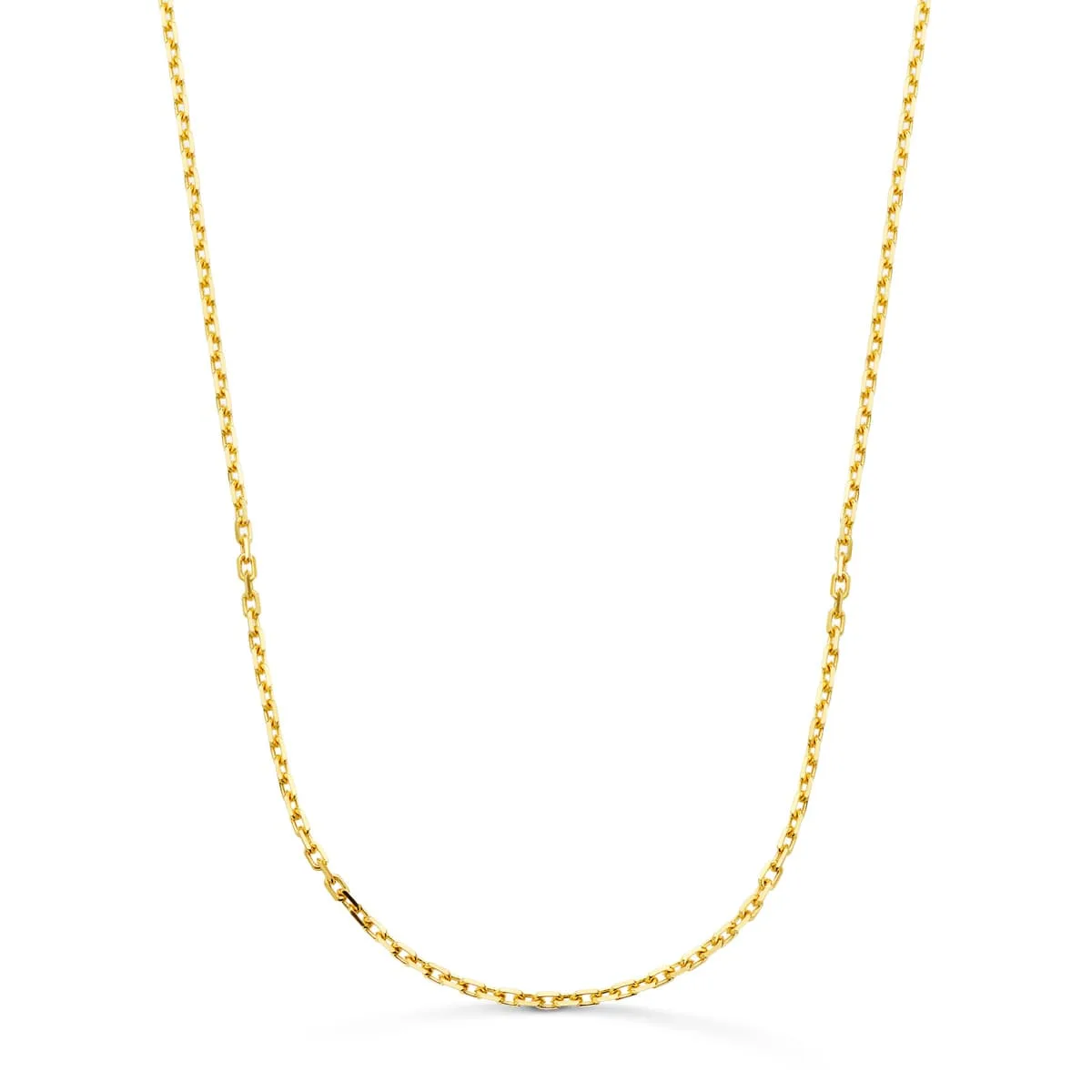 18K CADENA FORZADA MACIZA ORO AMARILLO ANCHO:1.9MM LARGO: 60CM
