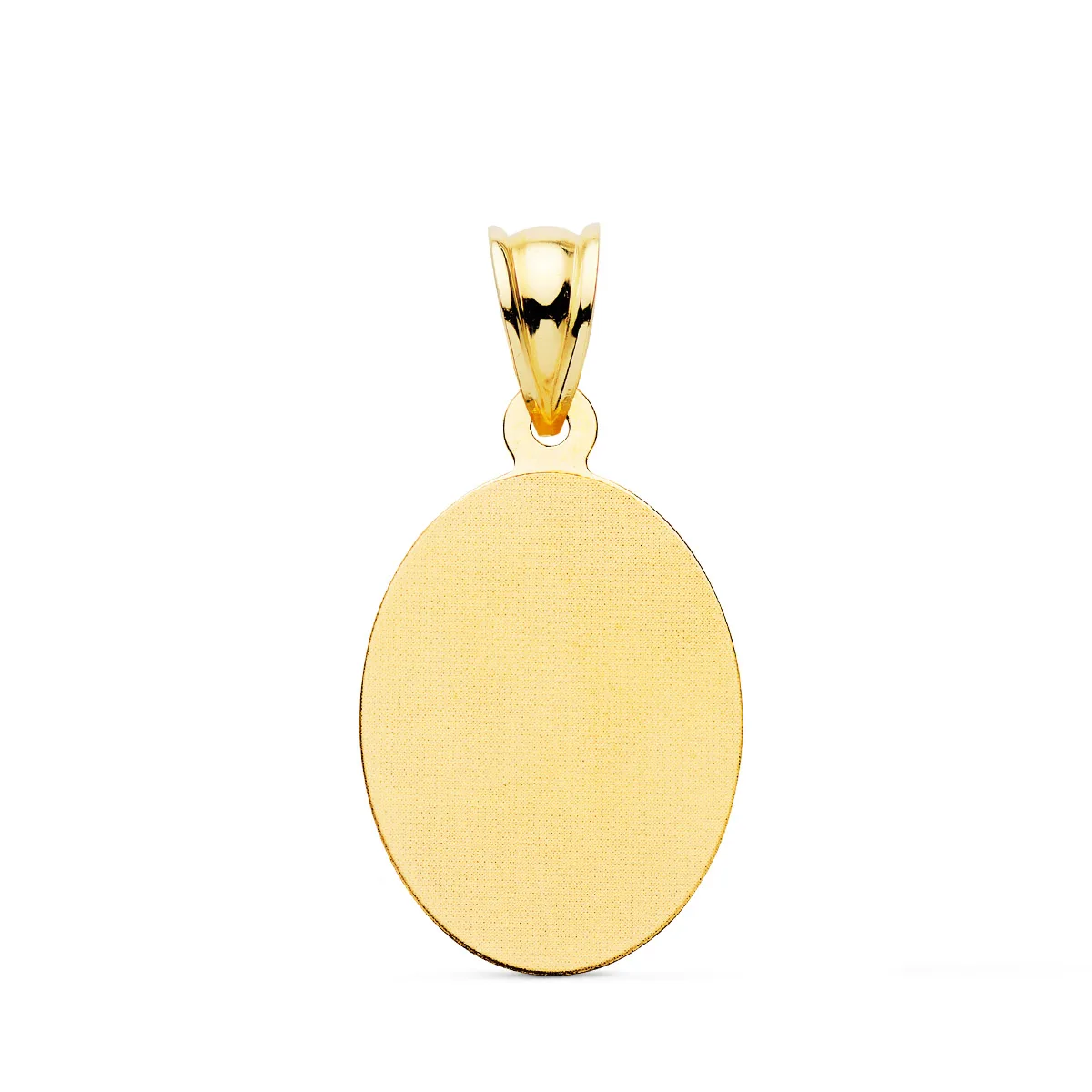 18K MEDALLA ORO AMARILLO VIRGEN GUADALUPE OVAL EN BRILLO. 21 X 15 MM — vista 2