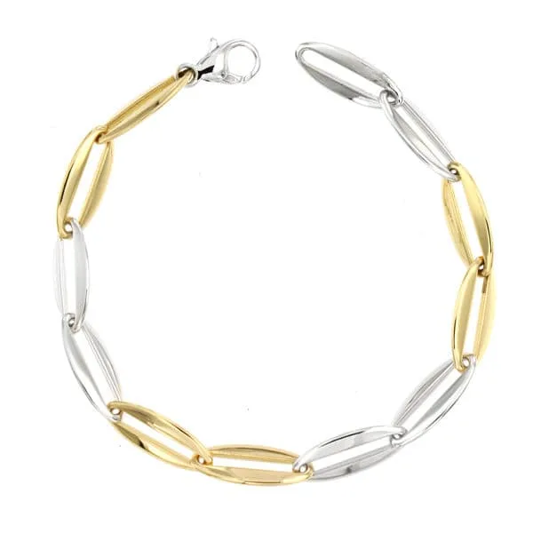 18K PULSERA BICOLOR 20CM