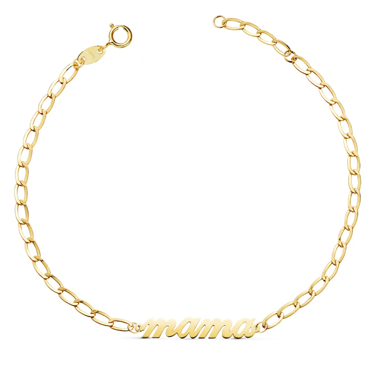 18K PULSERA ORO AMARIILLO MAMA CADENA BILBAO 2.5MM. LARGO: 20CM