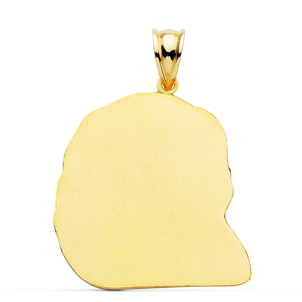 18K COLGANTE ORO AMARILLO CABEZA DE CRISTO  30X25 MM — vista 2