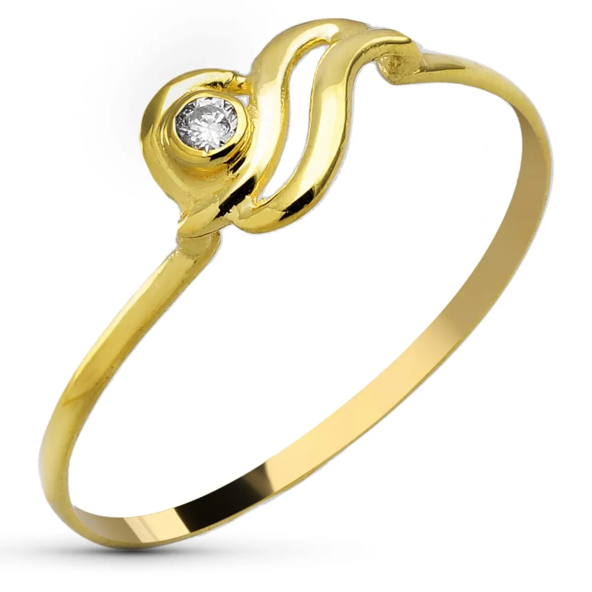 18K SORTIJA ORO AMARILLO BANDAS LISAS. ANCHO: 6 MM