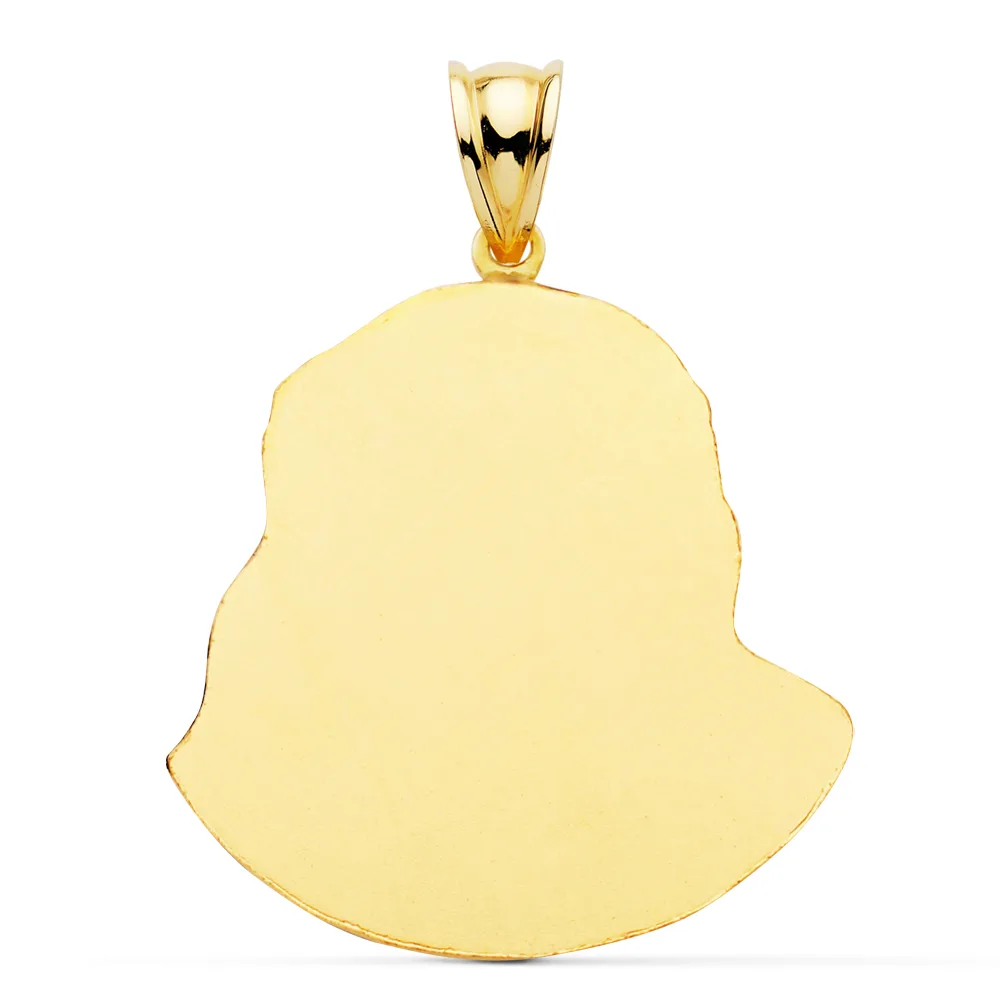 18K CRISTO SANTO ROSTRO ORO AMARILLO 42X35 MM — vista 2