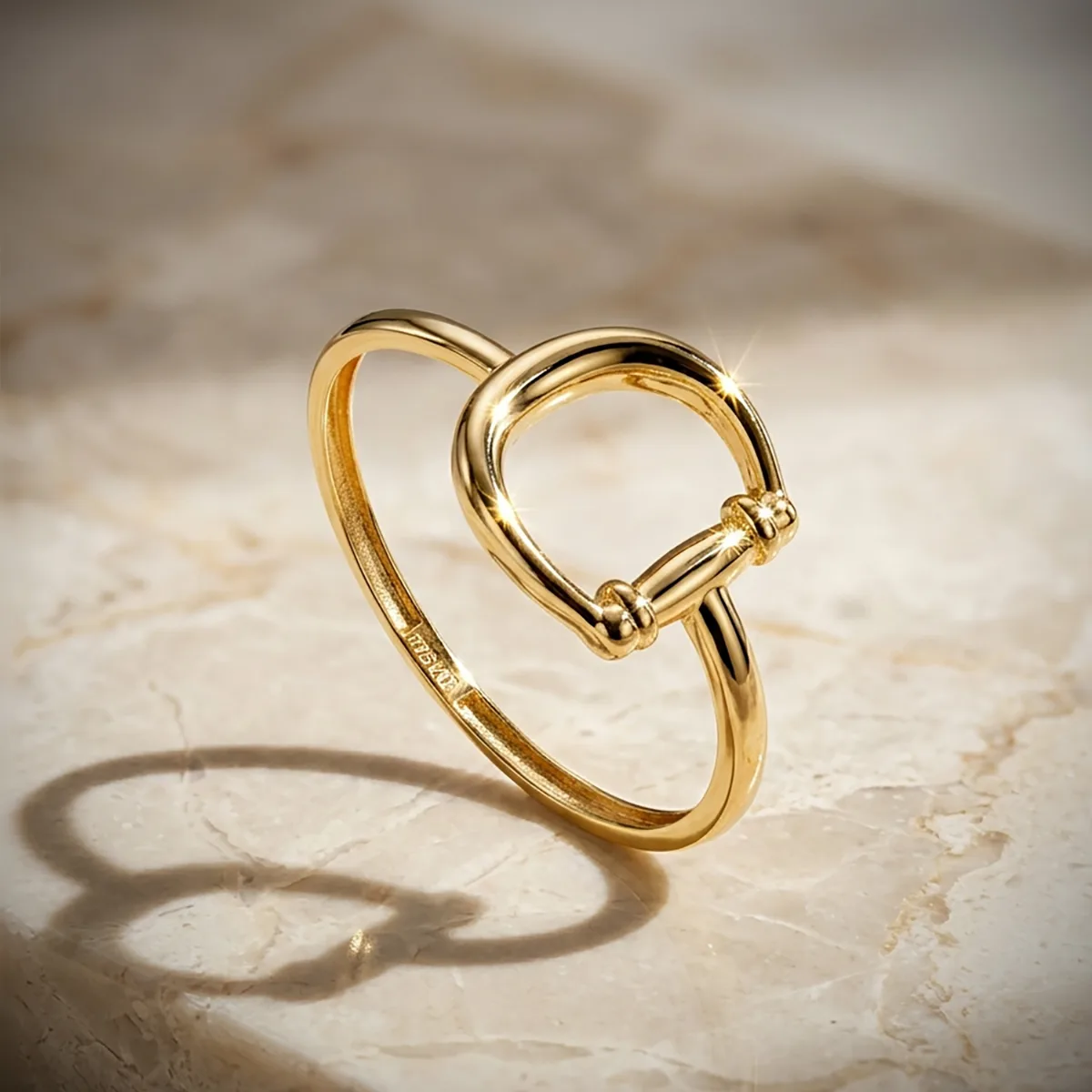 18K SORTIJA ORO AMARILLO ESTRIBO LISO EN BRILLO. ANCHO: 10 MM — vista 2