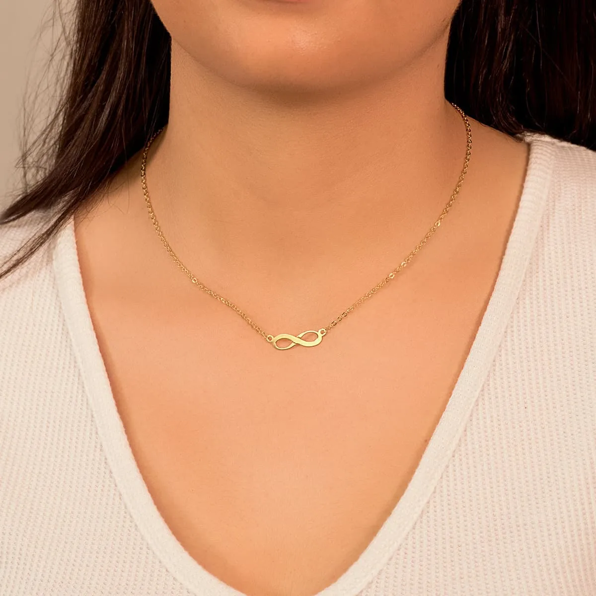 18K COLLAR ORO AMARILLO INFINITY 45CM — vista 2