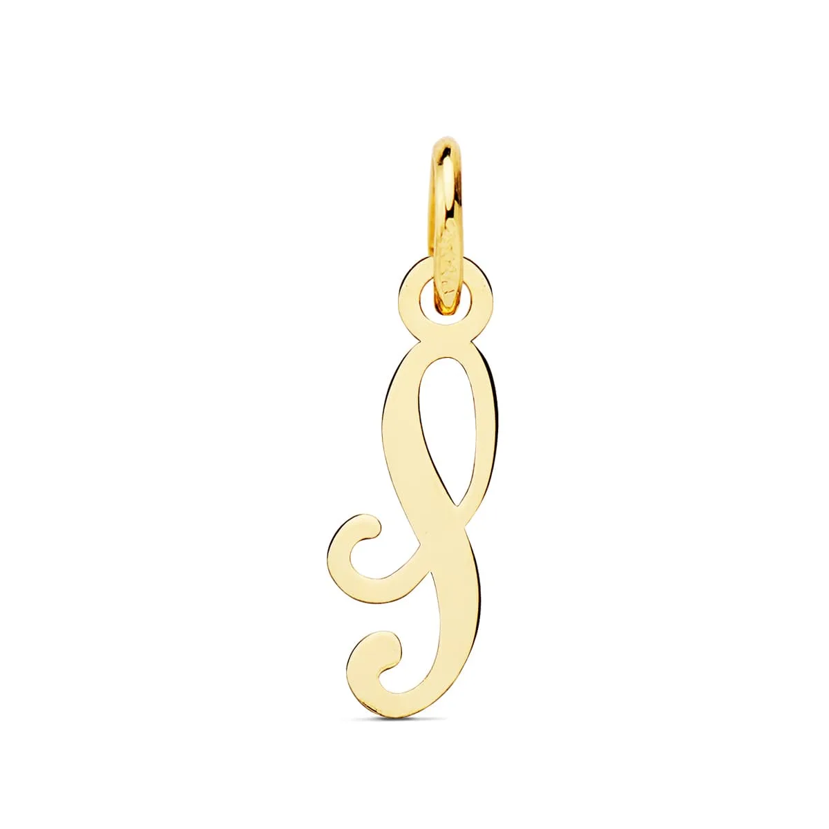 18K COLGANTE ORO AMARILLO LETRA " S " 16X5 MM