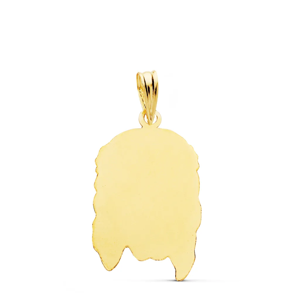 18K COLGANTE ORO AMARILLO CABEZA DE CRISTO  23X14 MM — vista 2