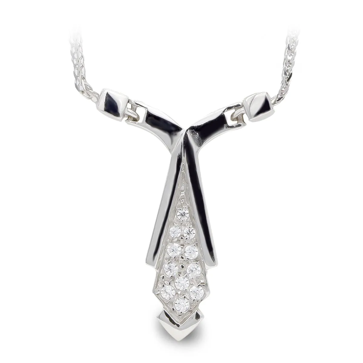 18K GARGANTILLA ORO BLANCO CIRCONITAS