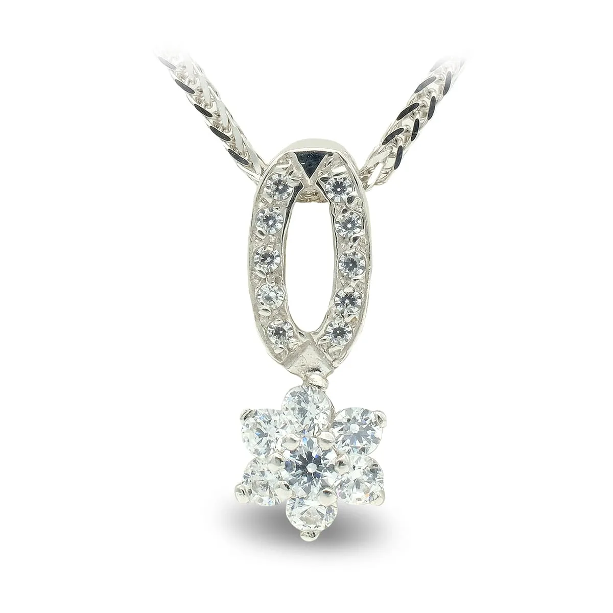18K GARGANTILLA ORO BLANCO CIRCONITAS