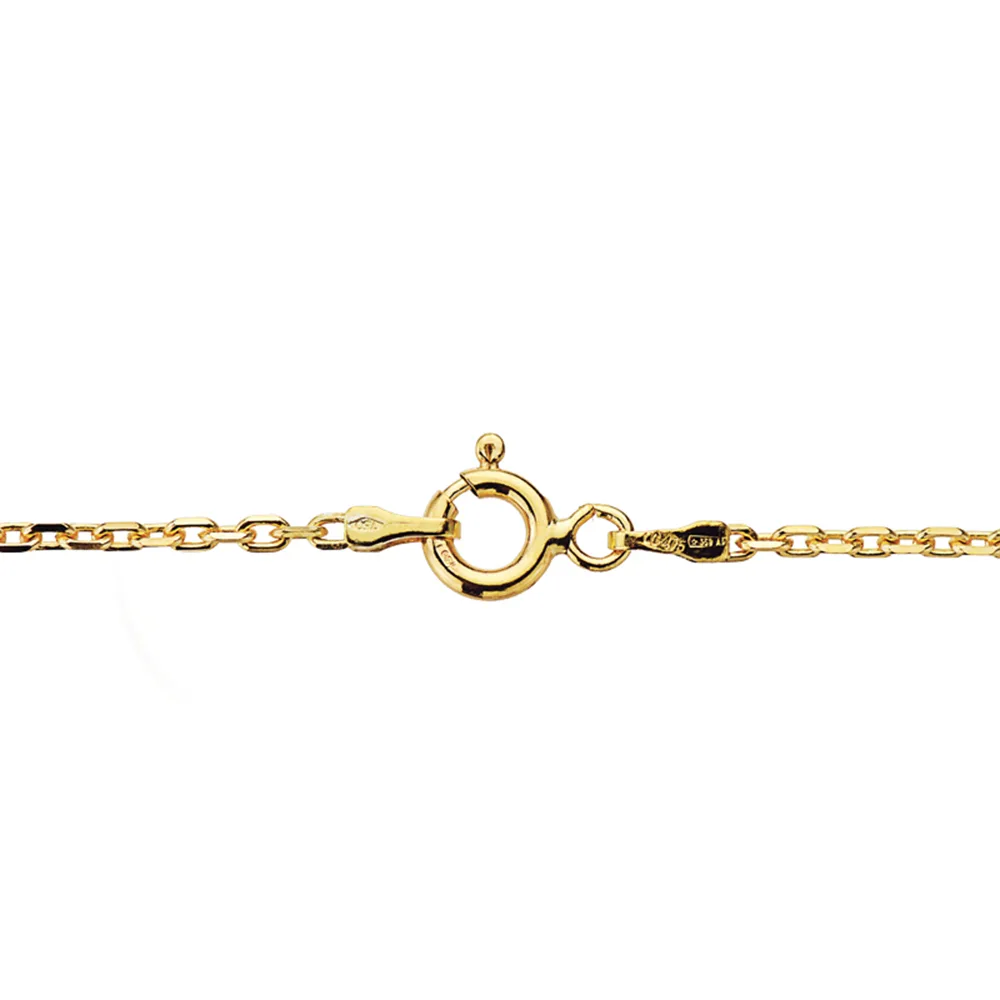 9K CADENA ORO AMARILLO FORZADA MACIZA. ANCHO: 1,5 MM. LARGO: 50 CM — vista 2