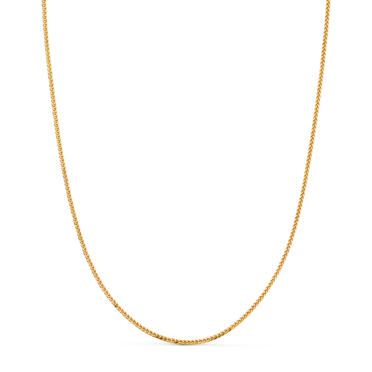 18K CADENA ORO AMARILLO MACIZA ESPIGA. ANCHO: 1 MM. LARGO: 45 CM