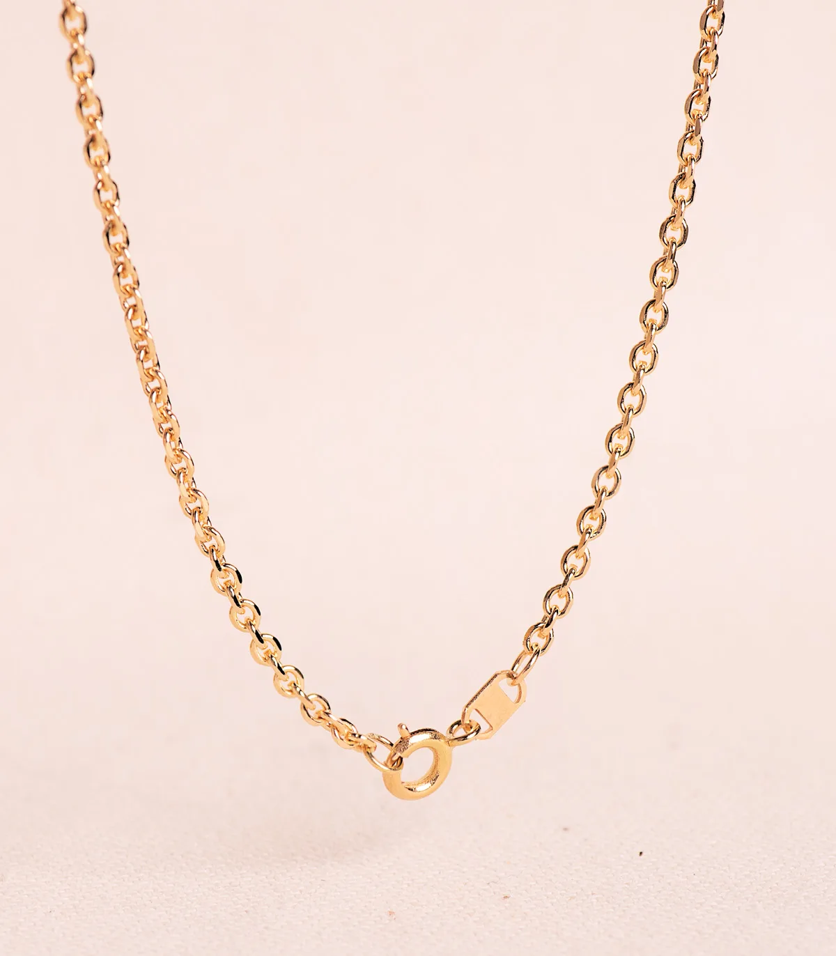18K CADENA ORO AMARILLO MACIZA FORZADA ESLABON TALLADO. ANCHO: 2,3 MM LARGO: 60CM — vista 2