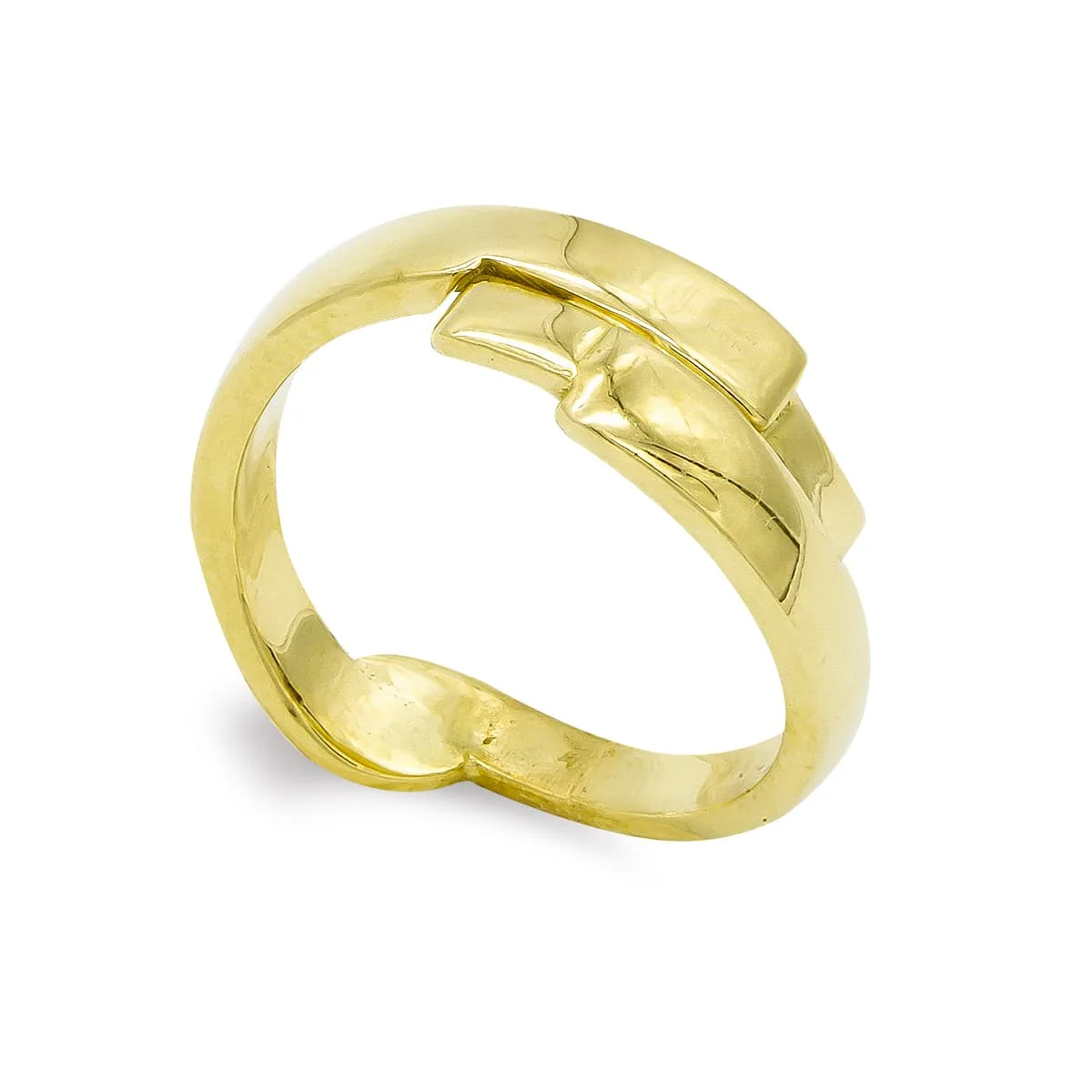 18K SORTIJA ORO AMARILLO MACIZA BRILLO. ANCHO: 7,5MM
